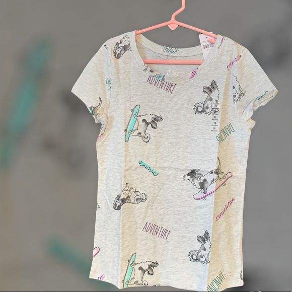 Justice Other - Justice Gray Graphic Short Sleeve Tee-Shirt